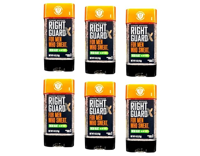 Right Guard Rgx Defense 5 Antiperspirant Gel, Fresh Blast, 4 Oz, Pack Of 6