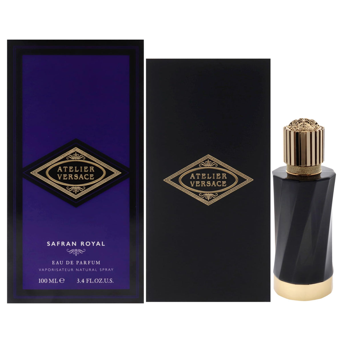 Versace Atelier Safran Royal Men’S Edp Spray - 3.4 Oz Luxury Fragrance