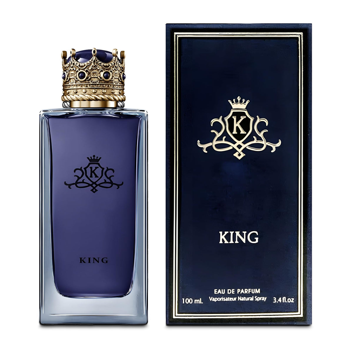 A Center King Cologne For Men, 3.4 Fl Oz Natural Spray Eau De Toilette - Classic Scent