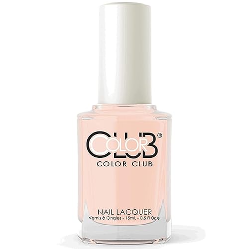 Color Club Bonjour Girl Nail Lacquer - White, 0.5 Fl Oz, Long-Lasting Nail Polish