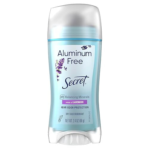 Secret Aluminum Free Deodorant For Women, 48Hr Lavender Odor Protection, 2.4 Oz