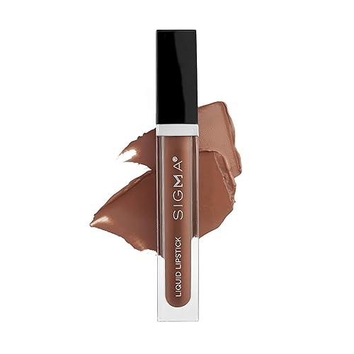 Sigma Beauty Liquid Lipstick - Cashmere, Vegan Matte Finish, Rich Pigment, 0.2 Fl Oz