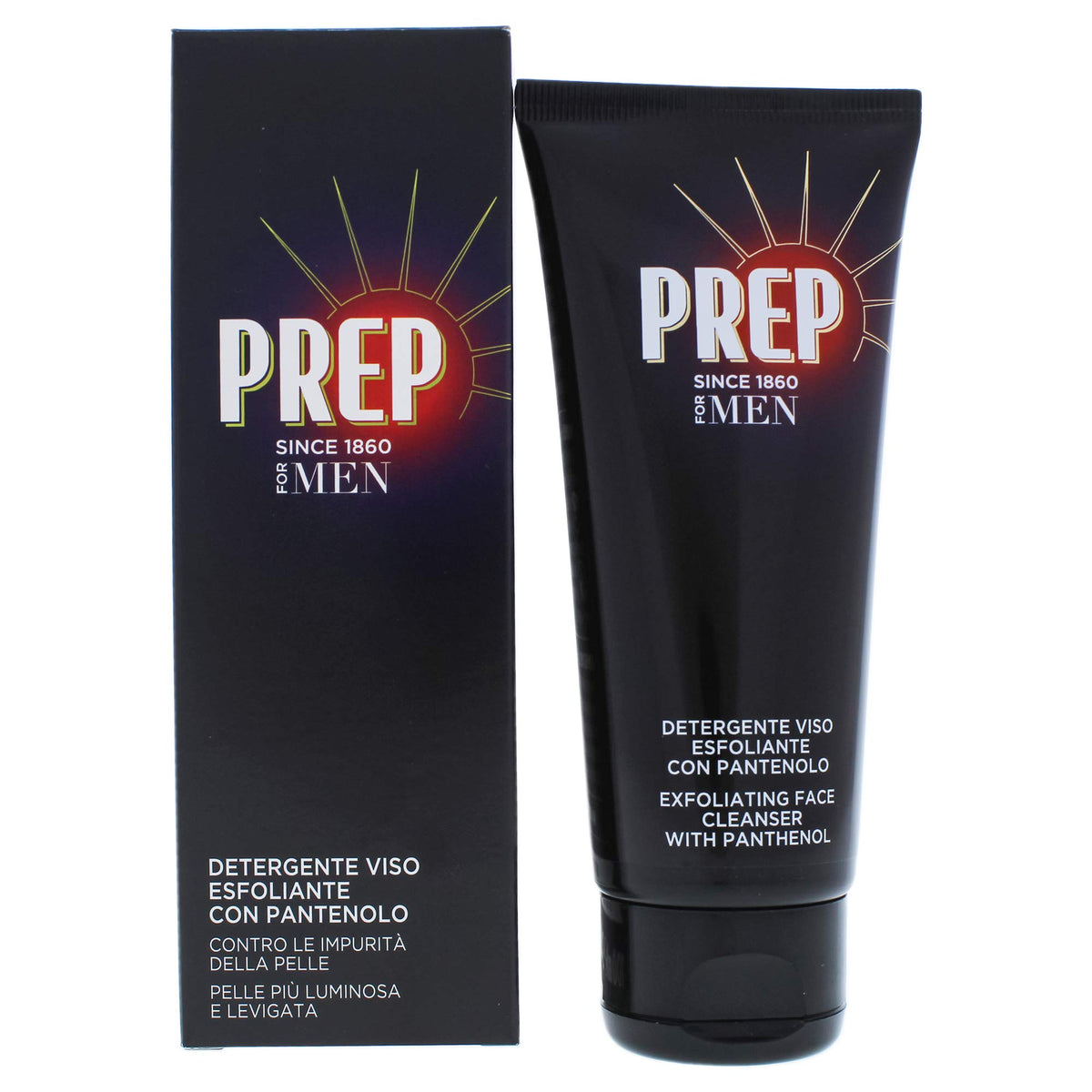 Prep Exfoliating Facial Cleanser for Men - Cranberry, 3.4 Fl Oz, with Panthenol