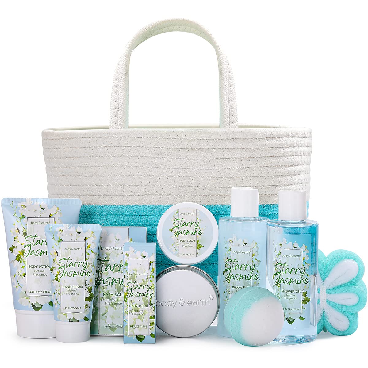 Body & Earth Spa Gift Set For Women - 11 Piece Shower Gel, Bubble Bath & Lotion - Valentine'S Day Gift