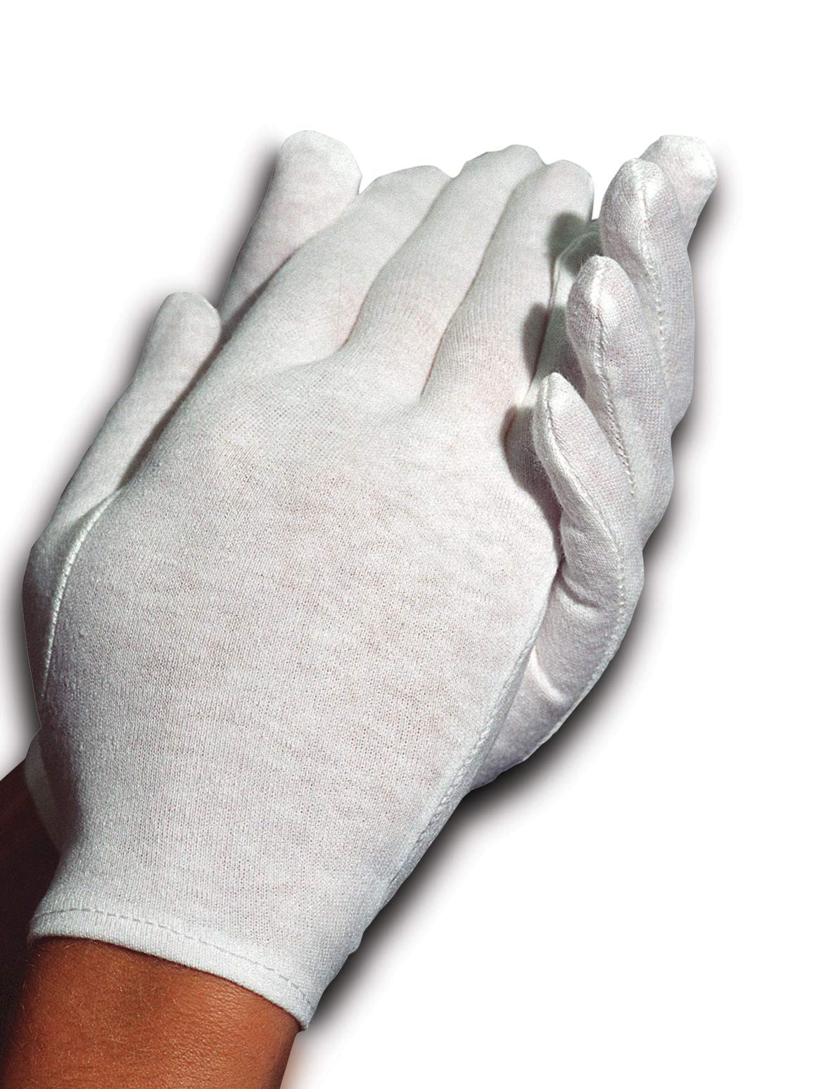 Cara Moisturizing Eczema Gloves, 100% Cotton, Medium, White - 1 Pair