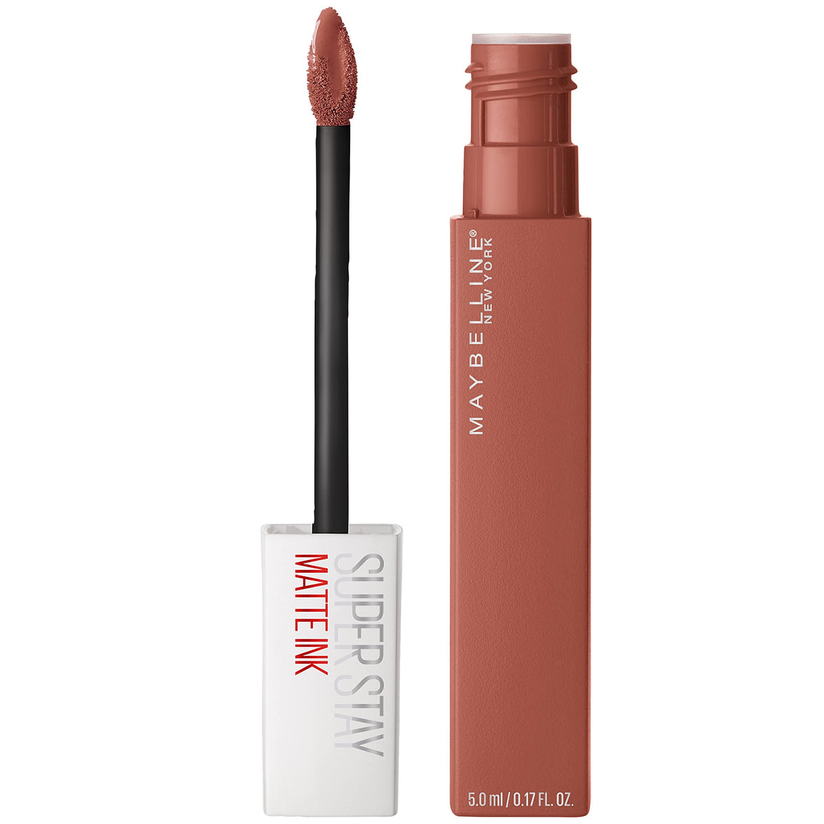 Maybelline Super Stay Matte Ink Liquid Lipstick, 16H Wear, Amazonian Nude Brown, 0.17 Fl Oz