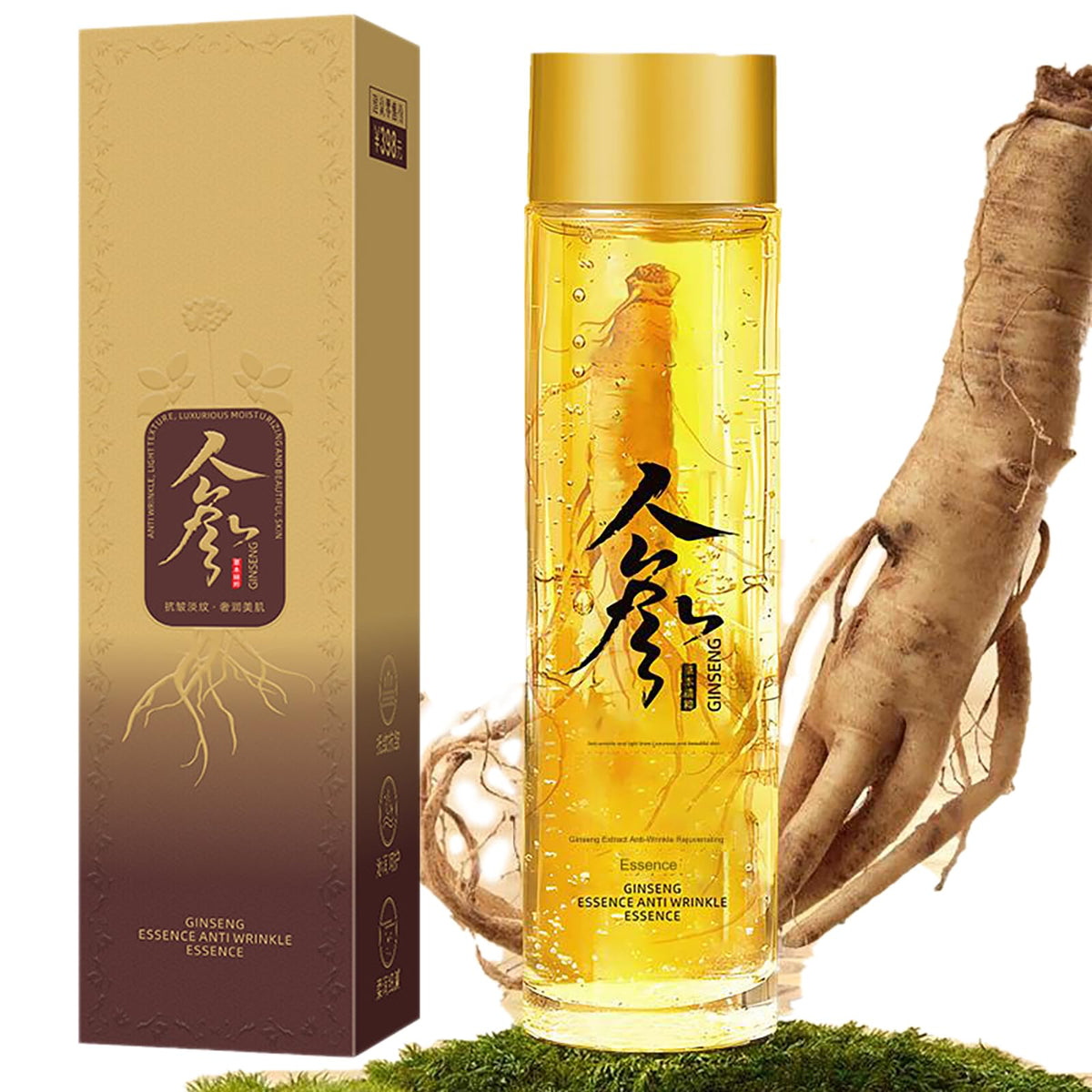 Newureho Ginseng Extract Liquid Serum - Anti-Wrinkle, Moisturizer, Reduces Sagging, 4.06 Fl