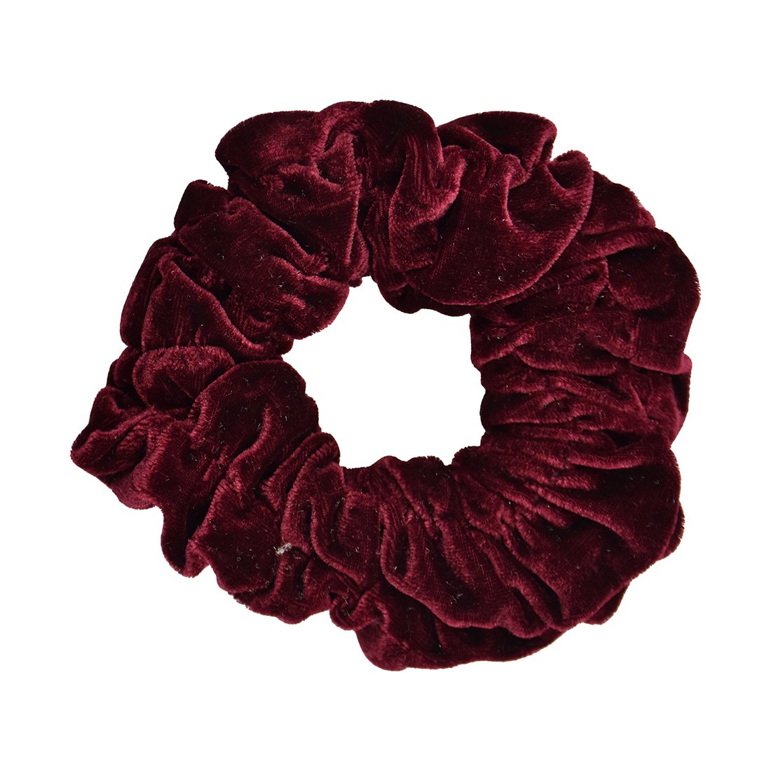 Motique Accessories Burgundy Jumbo Velvet Scrunchy - Large Velvet Hair Tie for Women