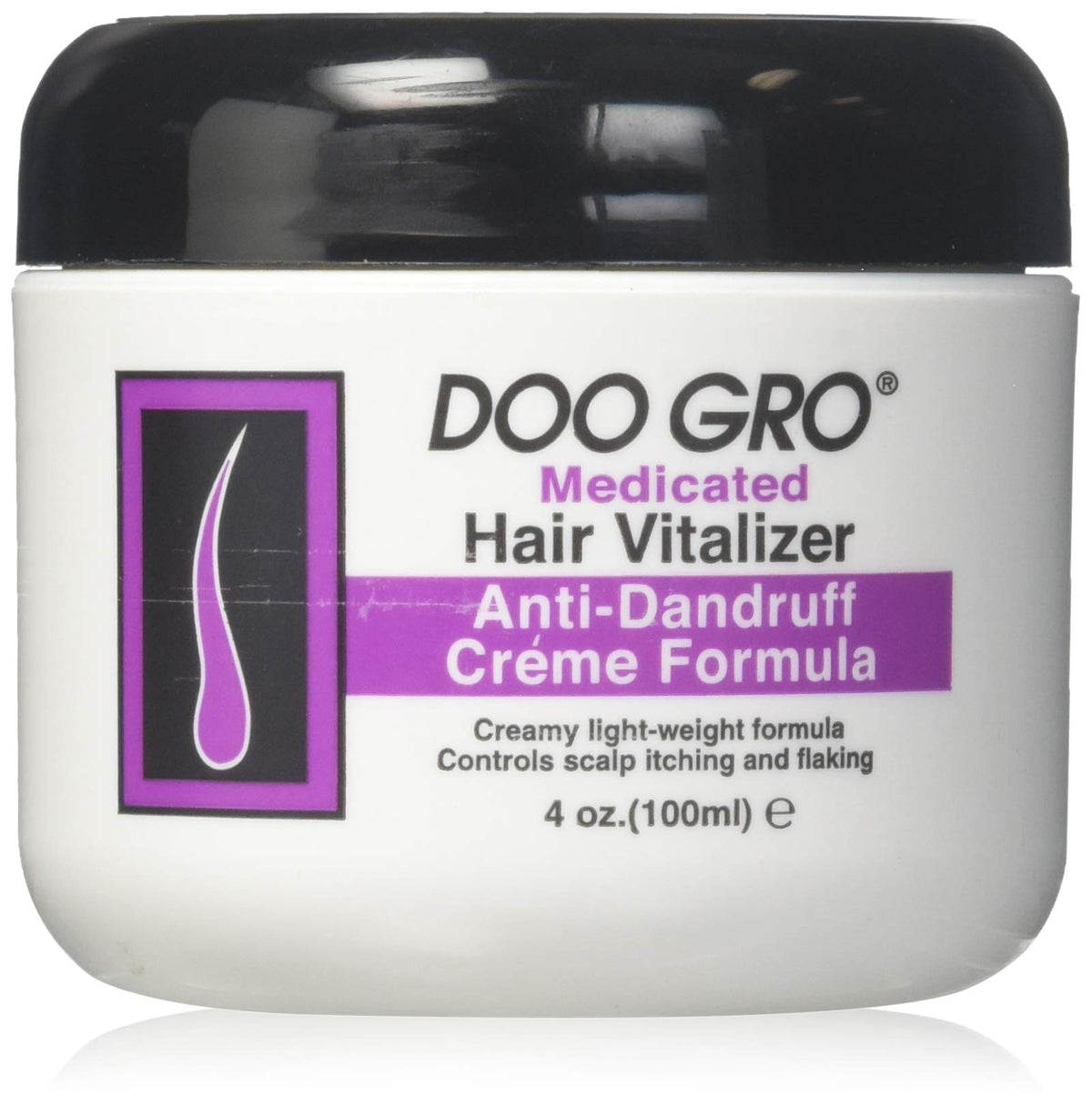 Doo Gro Anti-Dandruff Creme 4 Oz - Medicated Vitalizer For Scalp Care And Relief