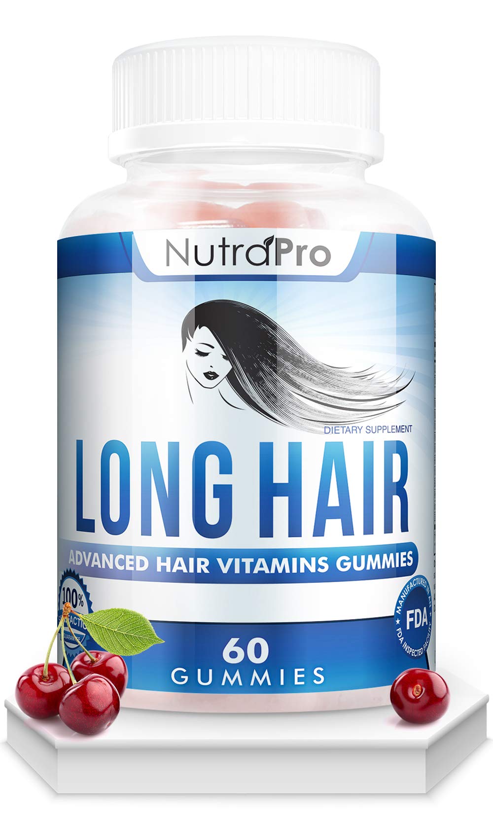 Nutrapro Long Hair Gummies - Anti-Hair Loss, Biotin & Vitamins For Fast Growth, 60 Count