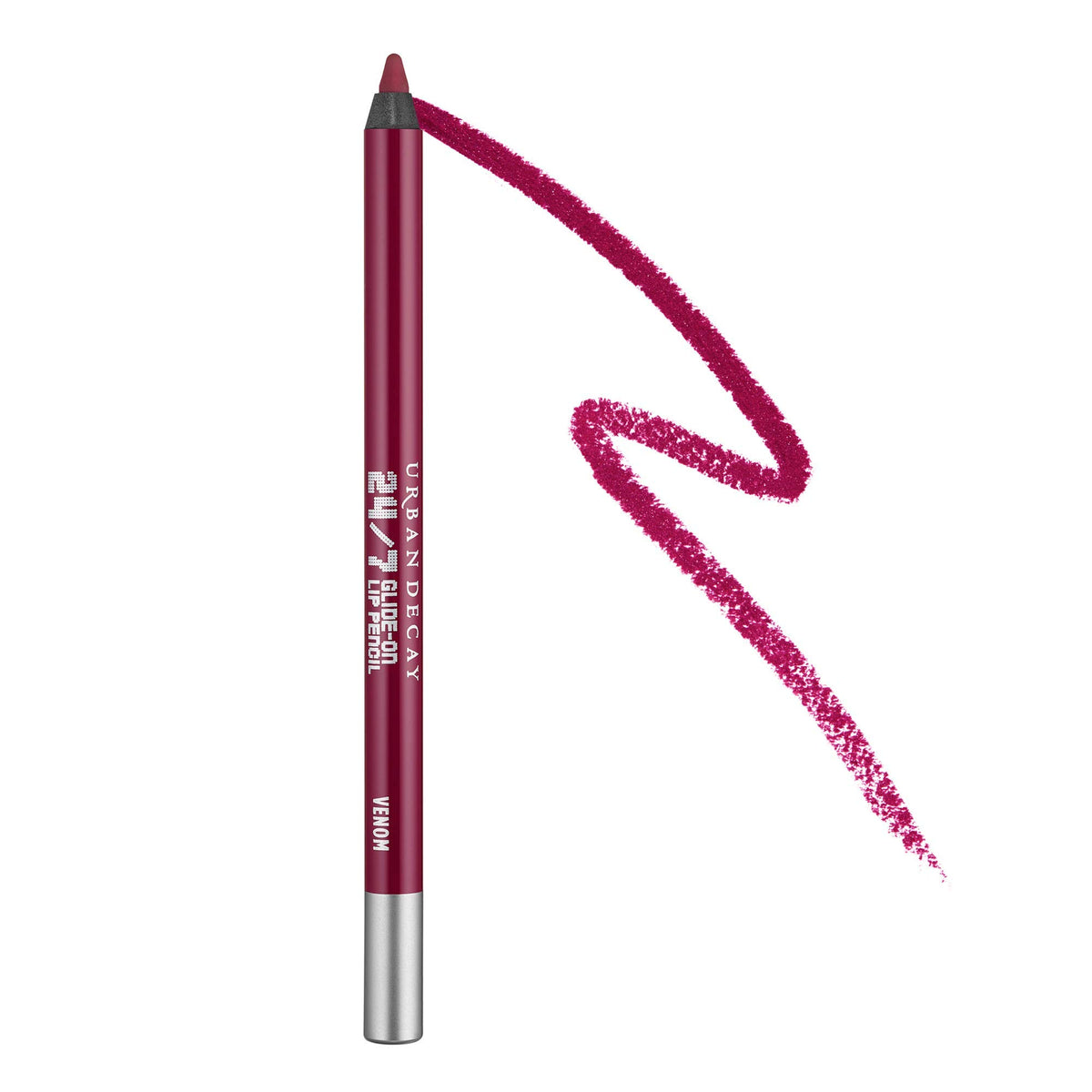 Urban Decay 24/7 Glide-On Waterproof Lip Pencil, Venom Rich Plum, Longwearing Lip Liner, 0