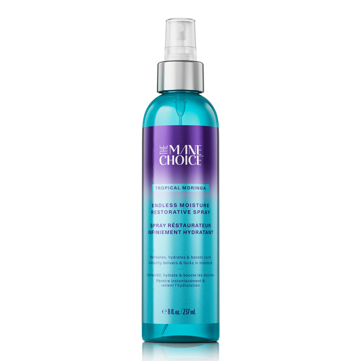 The Mane Choice Tropical Moringa Hair Spray - Hydrating Curl Refresher & Shine, 8 Fl Oz