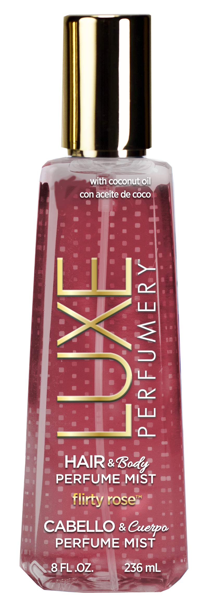 Luxe Perfumery Flirty Rose Hair & Body Perfume Mist, 8 Fl Oz - Premium Fragrance