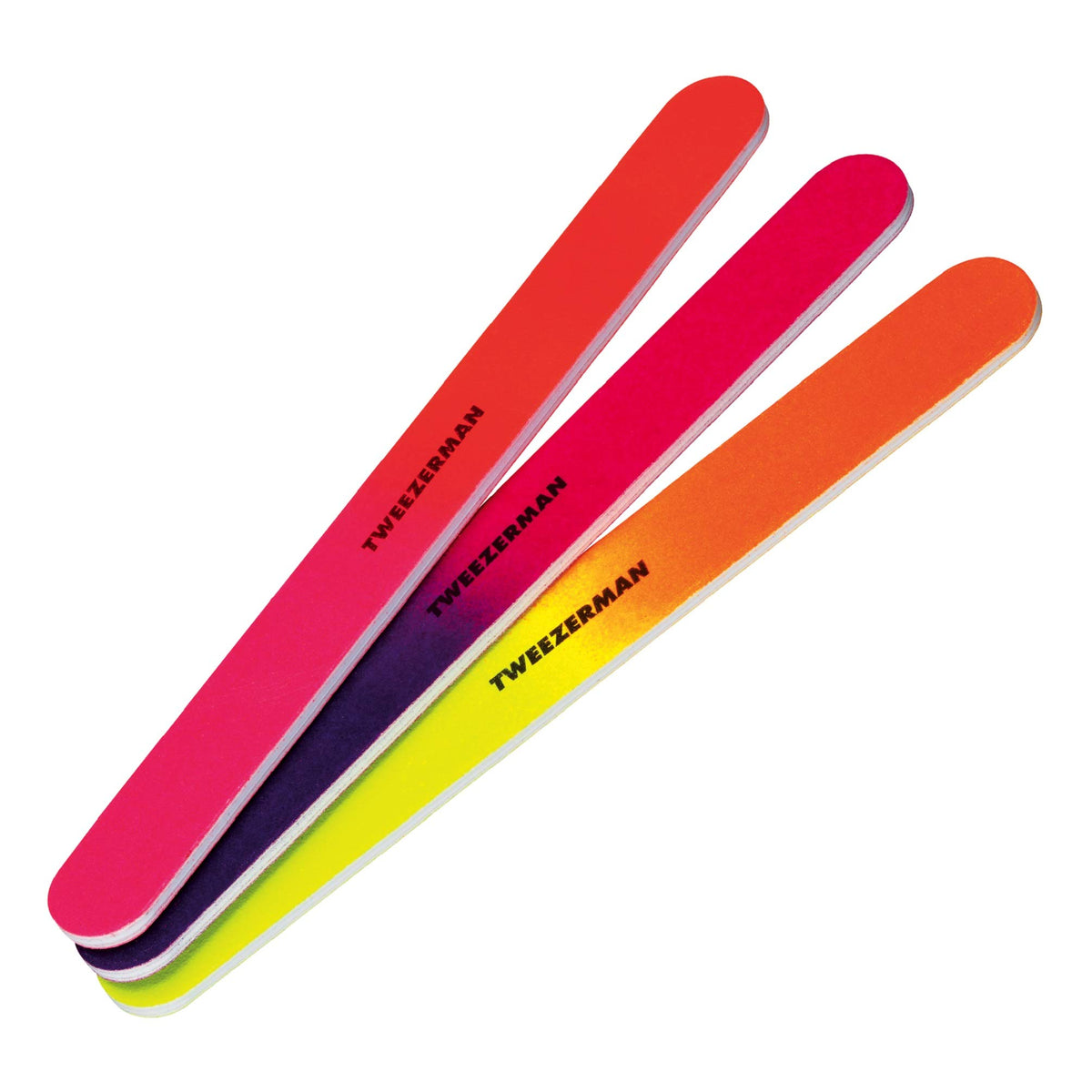 Tweezerman Neon Hot Nail Files - Assorted 3 Count Acrylic Nail Care Tools