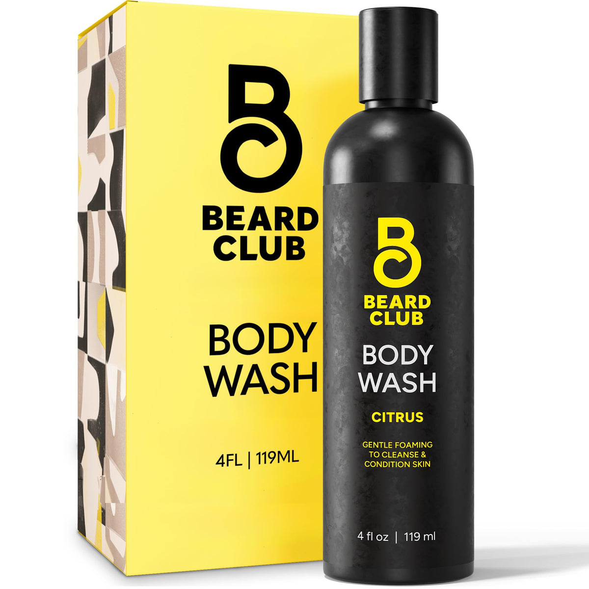 The Beard Club Fresh Water Body Wash - Invigorating 4 Fl Oz Shower Gel For Men, Sulfate-Free