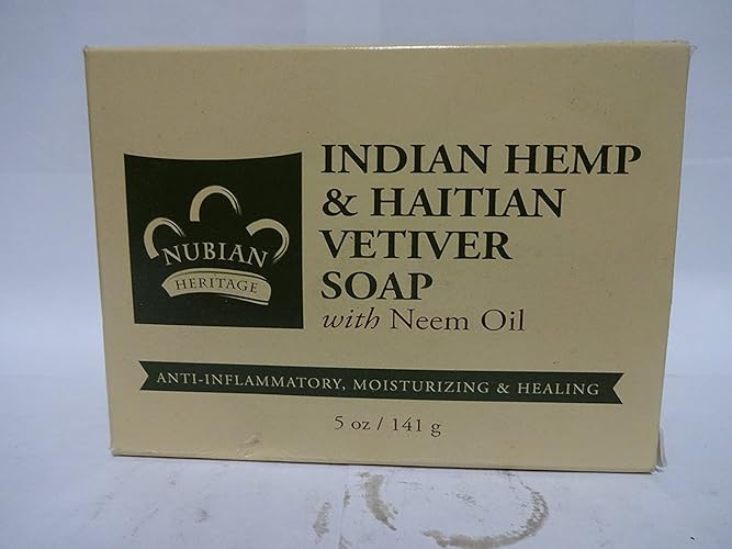 Nubian Heritage Hemp Vetiver Soap Bar - 1.25 Lb Natural Skin Care Soap