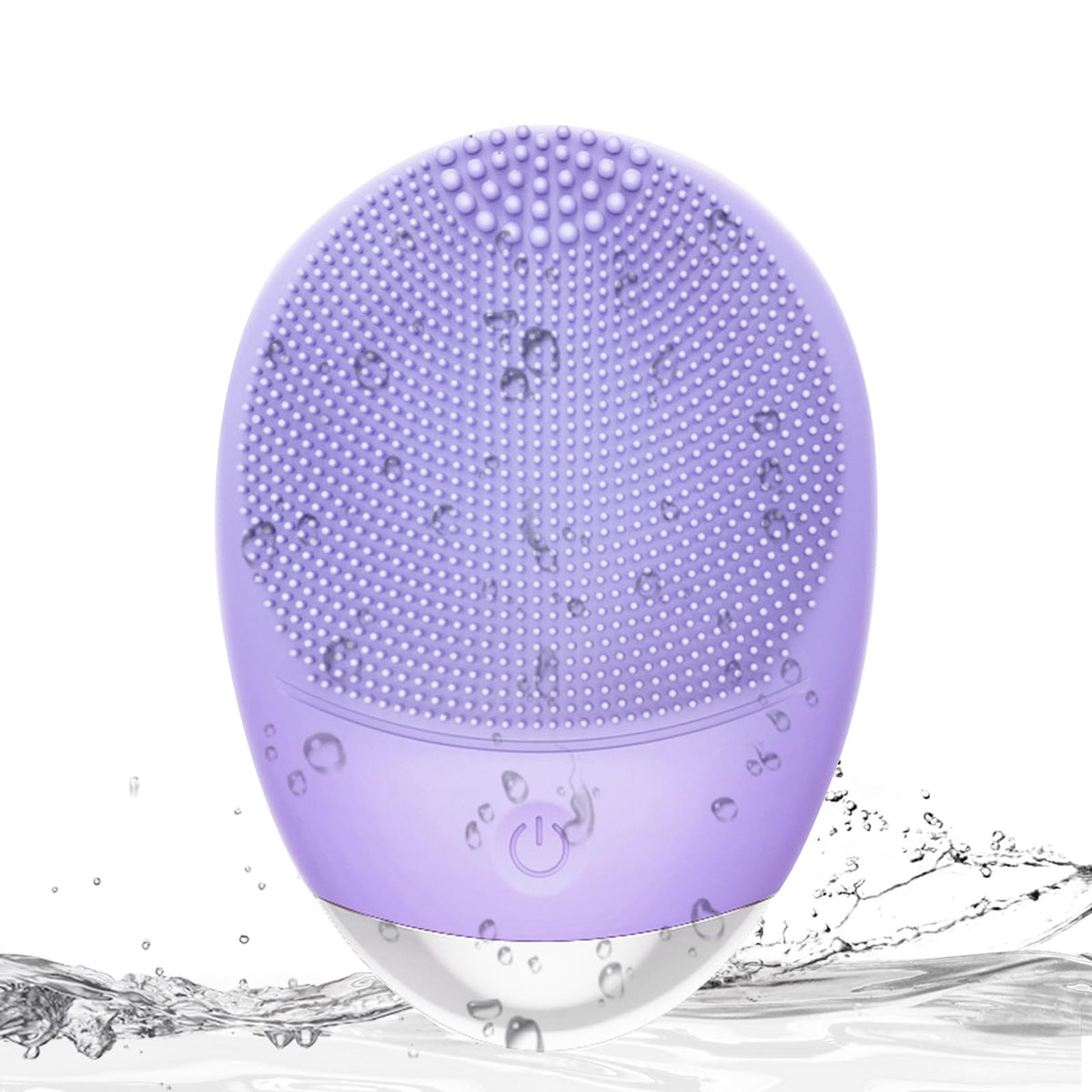 Wmm 3-In-1 Electric Facial Cleansing Brush, Waterproof Silicone Scrubber, Usb Rechargeable