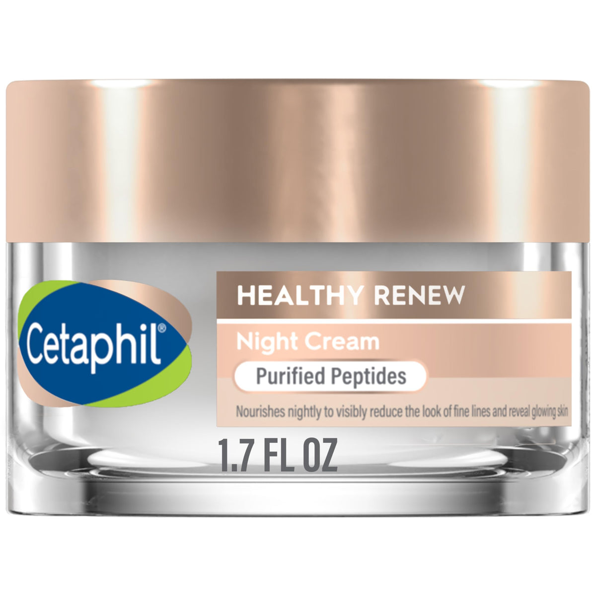 Cetaphil Healthy Renew Skin Tightening Night Cream 1.7 Oz - Wrinkle Repair, Fragrance Free