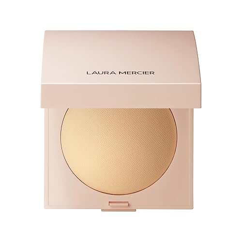 Laura Mercier Real Flawless Luminous Talc-Free Pressed Powder, Translucent Honey, 0.25 Oz