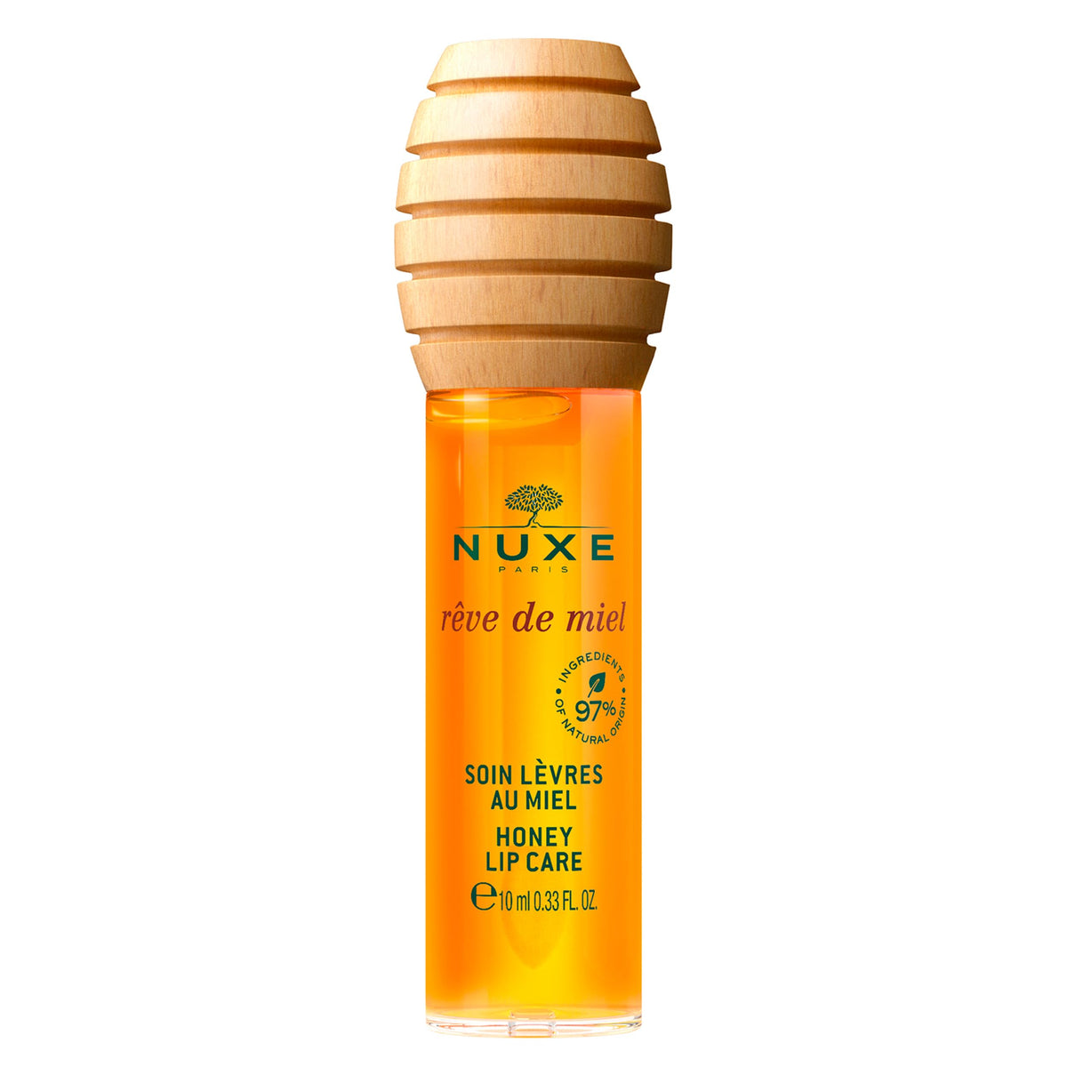 Nuxe Rêve De Miel Honey Lip Oil - 100% Natural Moisturizing Gloss With Vitamin E & Lavender