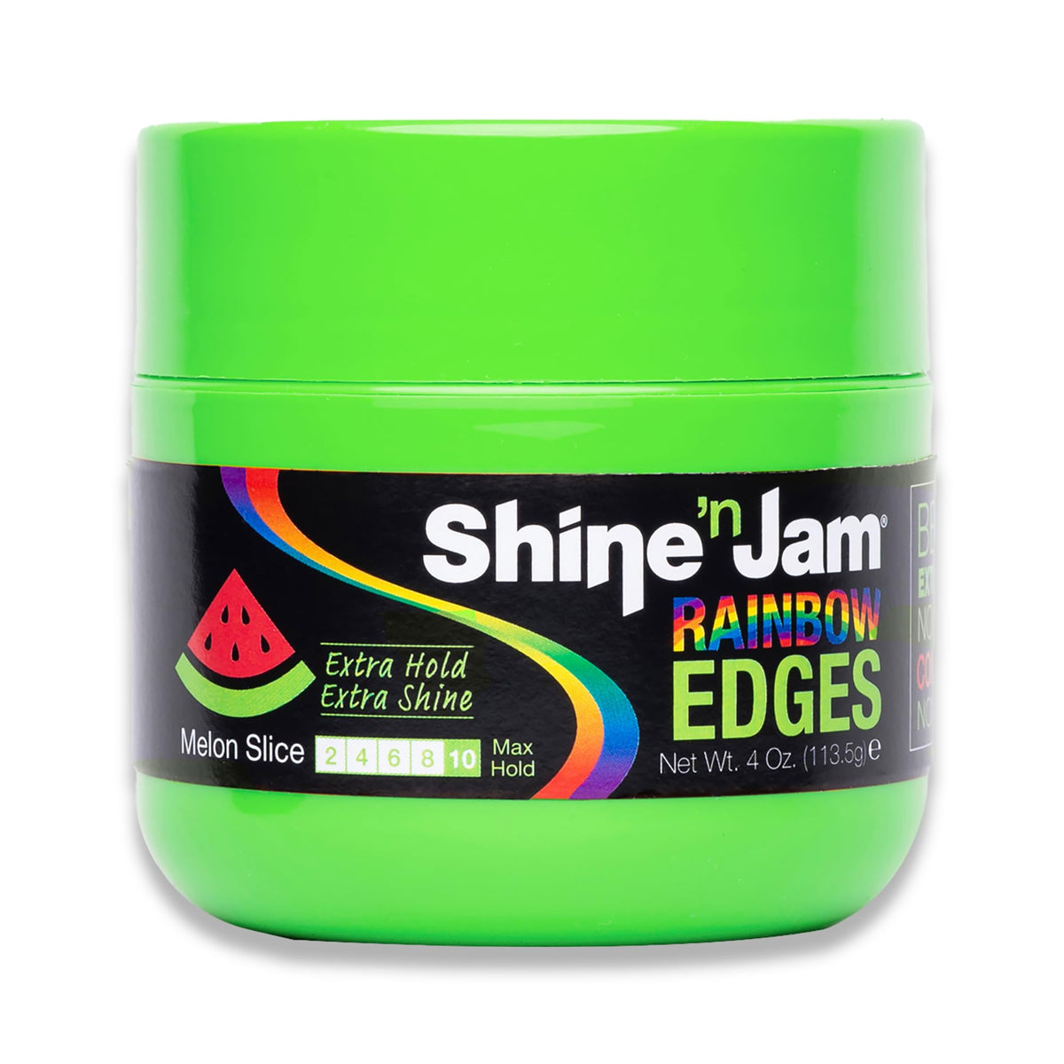 Shine 'N Jam Strong Hold Curly Hair Gel - Silk Protein, Melon Slice, 4 Oz - For Women