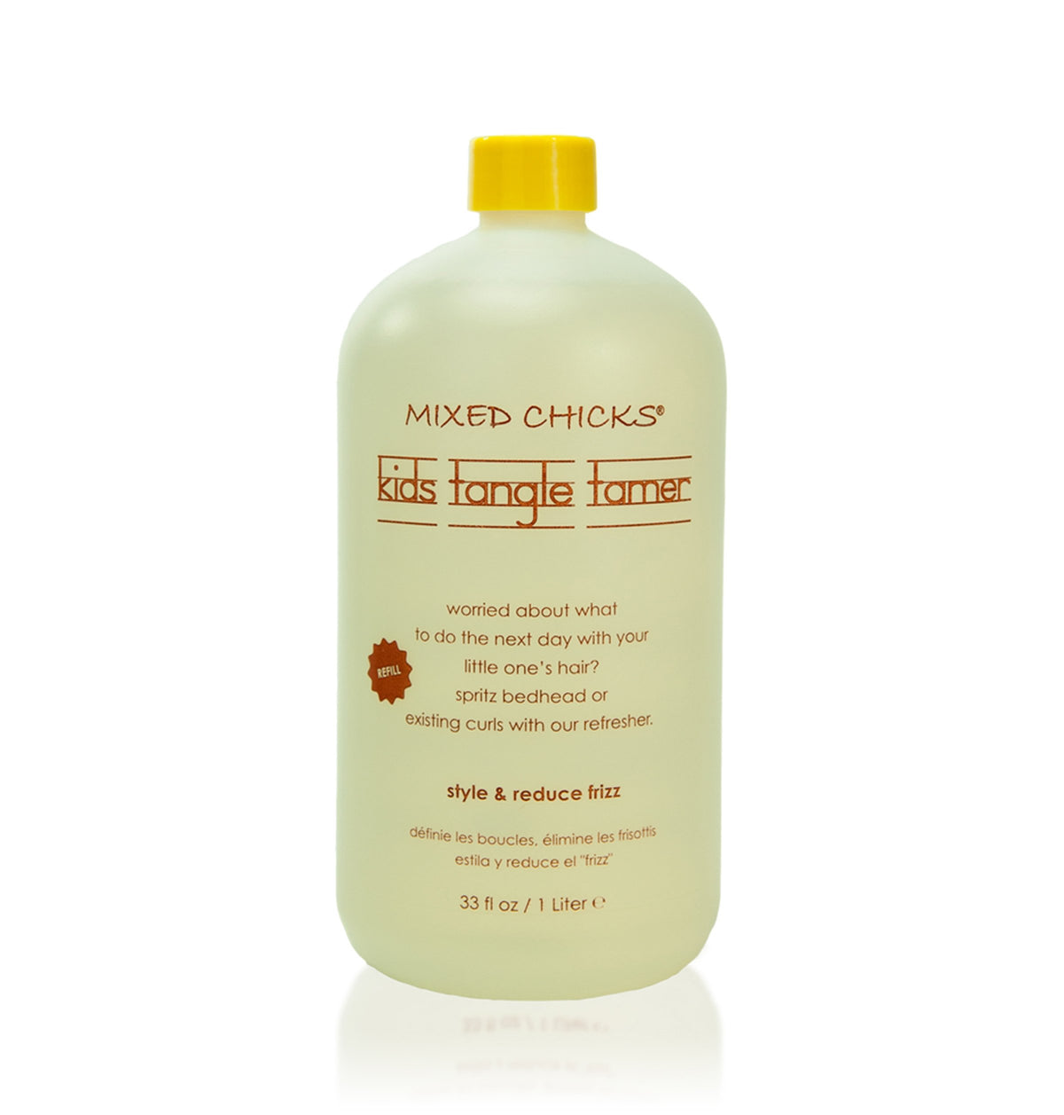 Mixed Chicks Kids Tangle Tamer - 33 Oz Moisturizing Formula For Frizz-Free Curls, Cranberry