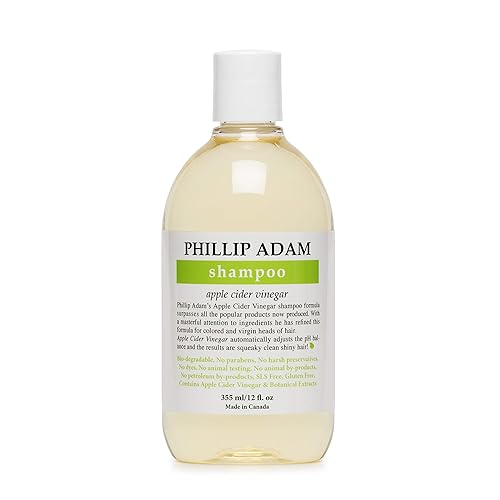 Phillip Adam Apple Cider Vinegar Shampoo - Sulfate & Paraben Free, 12 Oz - Shiny Hair