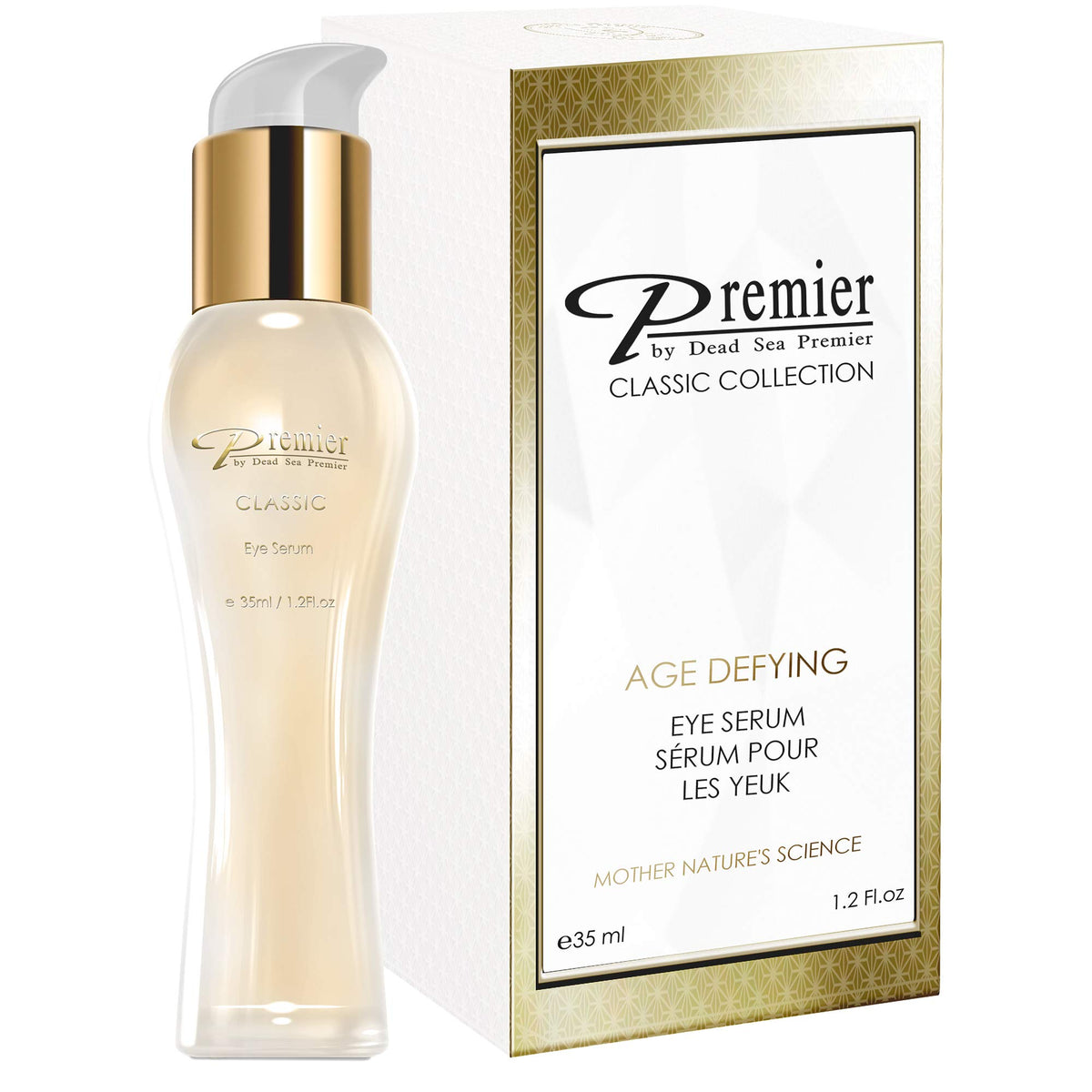 Premier Dead Sea Classic Eye Serum, Age-Defying, Reduces Dark Circles & Wrinkles, 1.2 Fl Oz