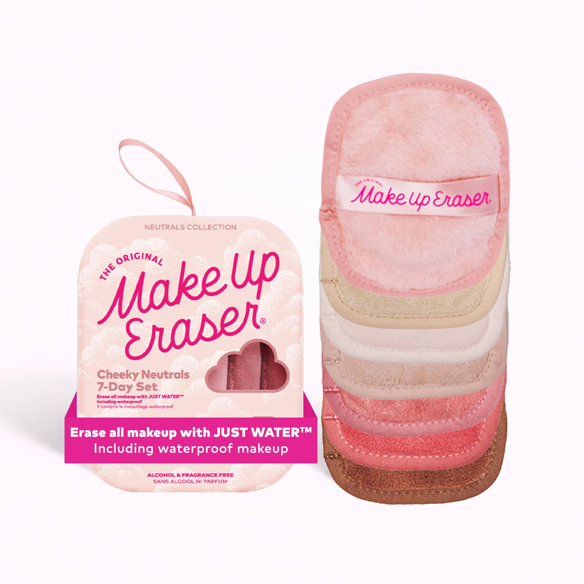 Makeup Eraser 7-Day Set - Sweet Cheeks Neutrals, Erase All Makeup With Just Water, 7Ct.