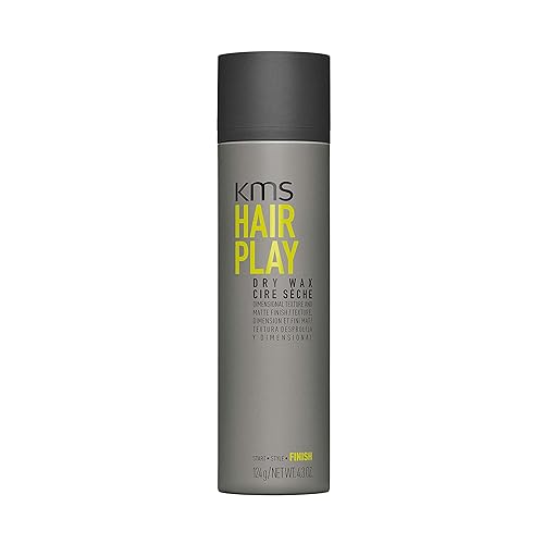 Kms Hairplay Flexible Hold Texturizing Dry Wax Hairspray, 4.1 Oz - Strong Hold, Non-Gre