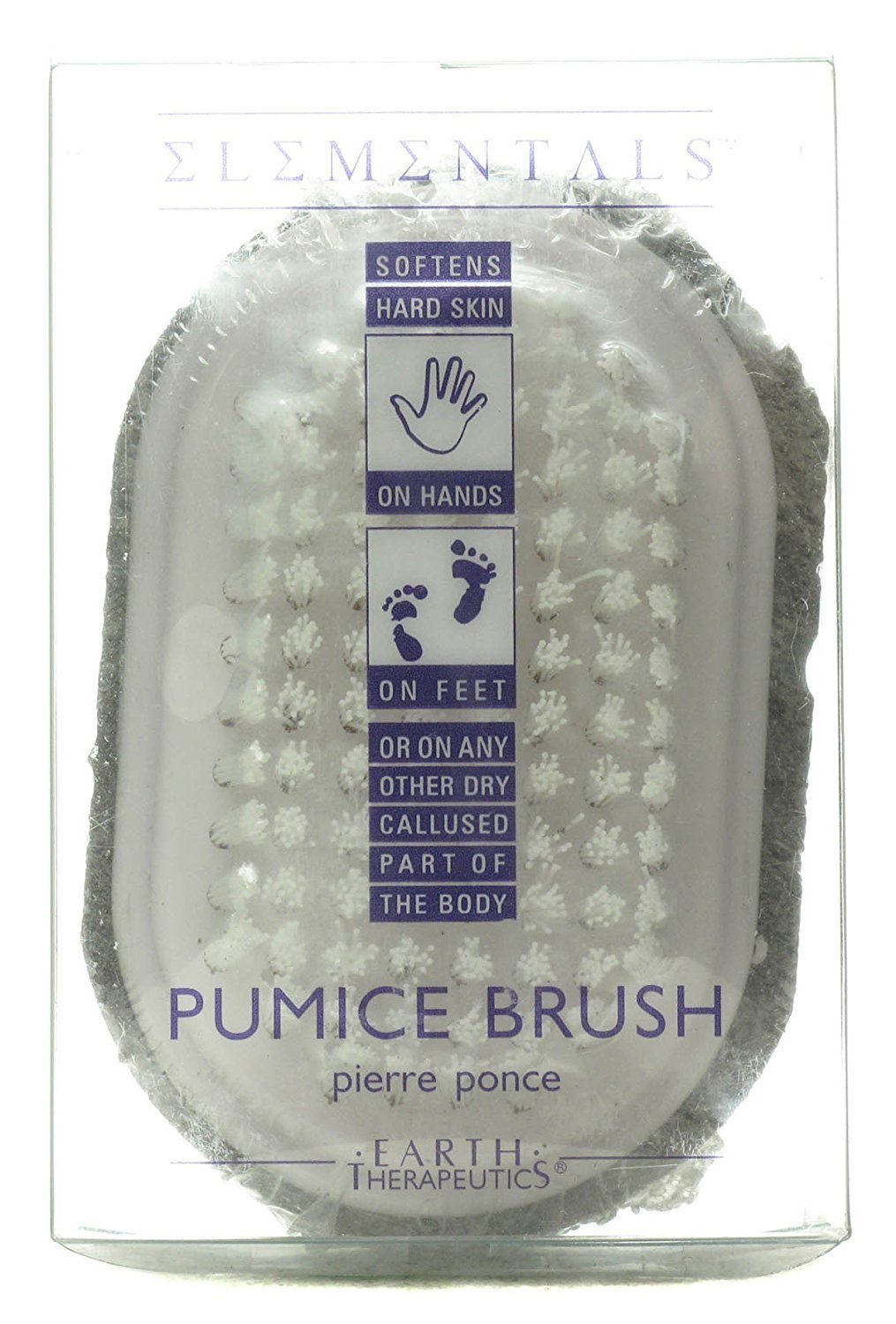 Earth Therapeutics Pumice Brush - Natural Sierra Stone Exfoliating Tool For Smooth Skin