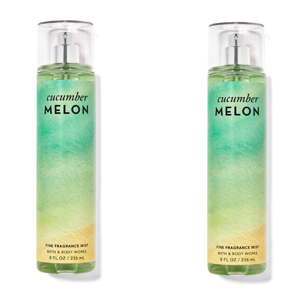 Bath & Body Works Cucumber Melon Fine Fragrance Mist Value Pack - 2 X 4 Ounce Bottles