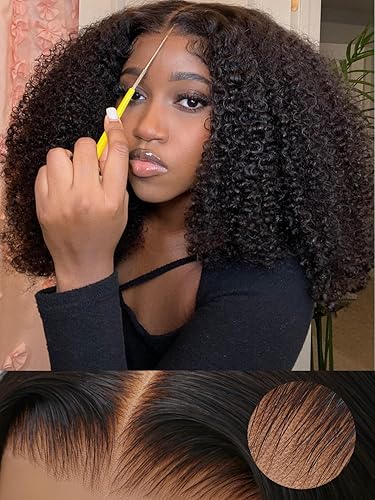 Sunber Kinky Curly 13x4 Lace Frontal Wig, 22&quot; Human Hair, Pre Bleached, Beginner Friendly