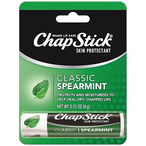 Chapstick Classic Spearmint Lip Balm, 0.15 Oz - Moisturizing Care For Dry, Cracked Lips