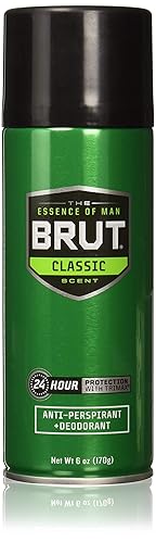 Brut Classic Scent Deodorant 6Oz Aerosol - Anti-Perspirant, 6 Pack