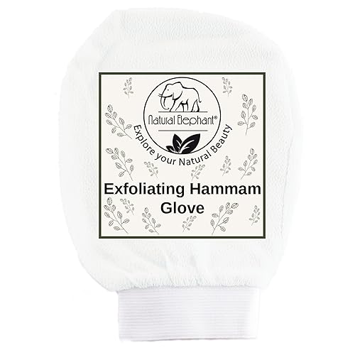 Natural Elephant Pearl White Exfoliating Hammam Glove For Radiant Skin Care