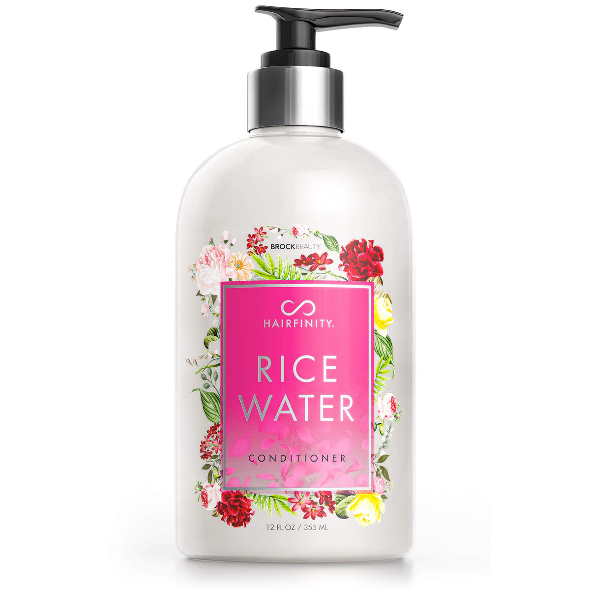 Hairfinity Rice Water Conditioner - Growth Formula For Damaged, Curly, Or Frizzy Hair 12Oz