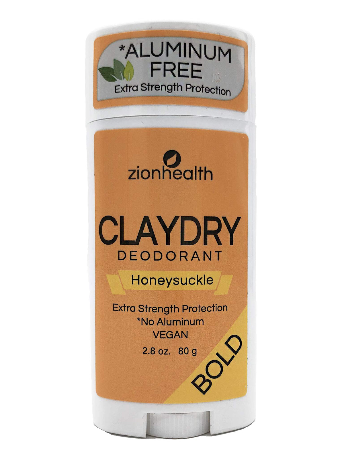 Adama Minerals Clay Dry Bold Stick - Honeysuckle, 2.8 oz, Natural Deodorant, 1 Count