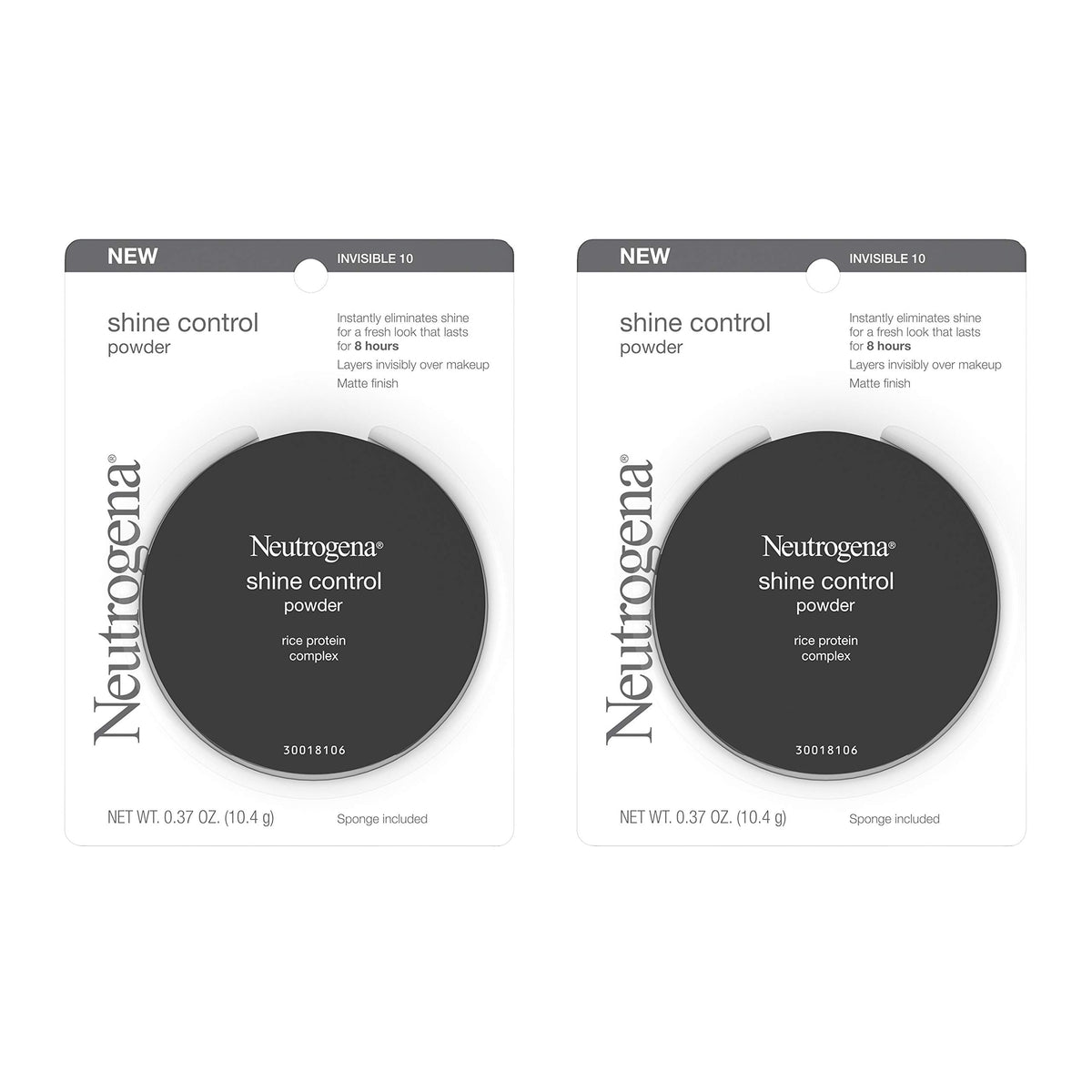 Neutrogena Shine Control Mattifying Face Powder, 0.37 Oz, Lightweight For Oily Skin, Invisible