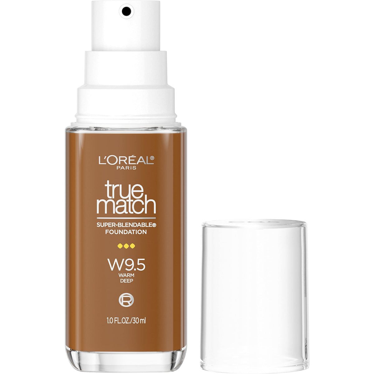 L’Oréal Paris True Match Foundation W9.5 Deep, Medium Coverage Liquid Makeup With Spf 17, 1 Oz