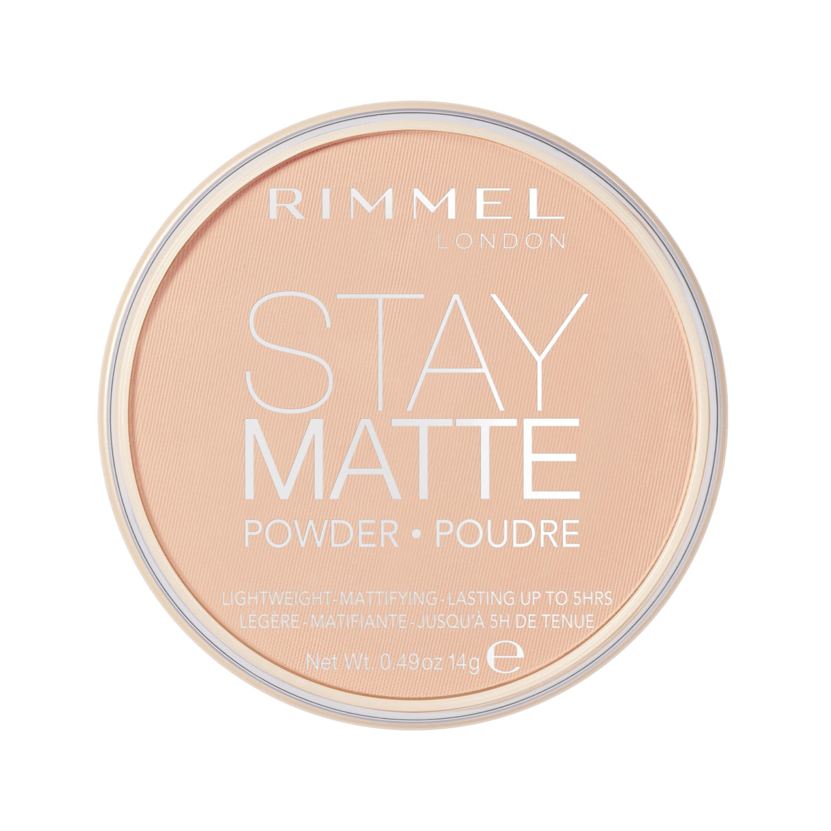 Rimmel London Stay Matte Pressed Powder 003 Natural, Lightweight, High Coverage, 0.49Oz