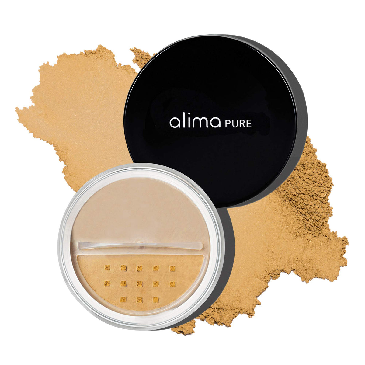 Alima Pure Matte Foundation, Warm 7, Oil-Free, Talc-Free, Full Coverage, 0.16 Oz Loose Powder