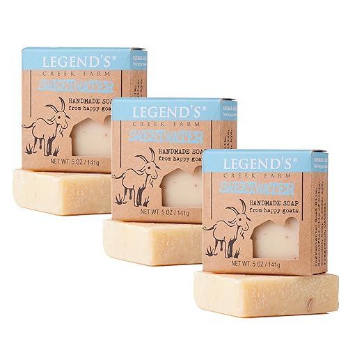 Legend'S Creek Goat Milk Soap - Cleansing & Moisturizing Bar For Sensitive Skin, 5 Oz, Pack Of 3