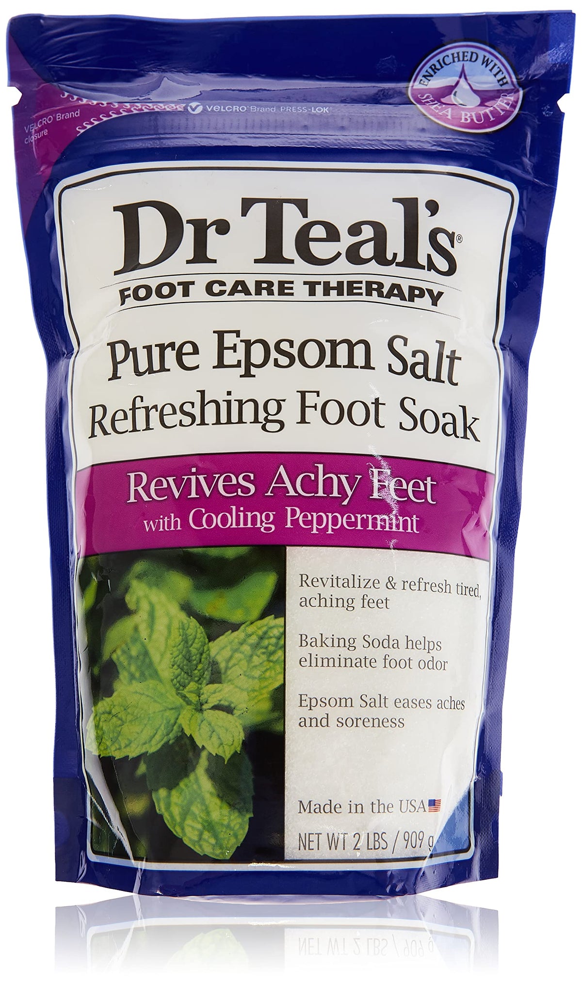 Dr Teal'S Epsom Salt Foot Soak, Cooling Peppermint, 32 Ounce - Relax & Refresh Your Feet