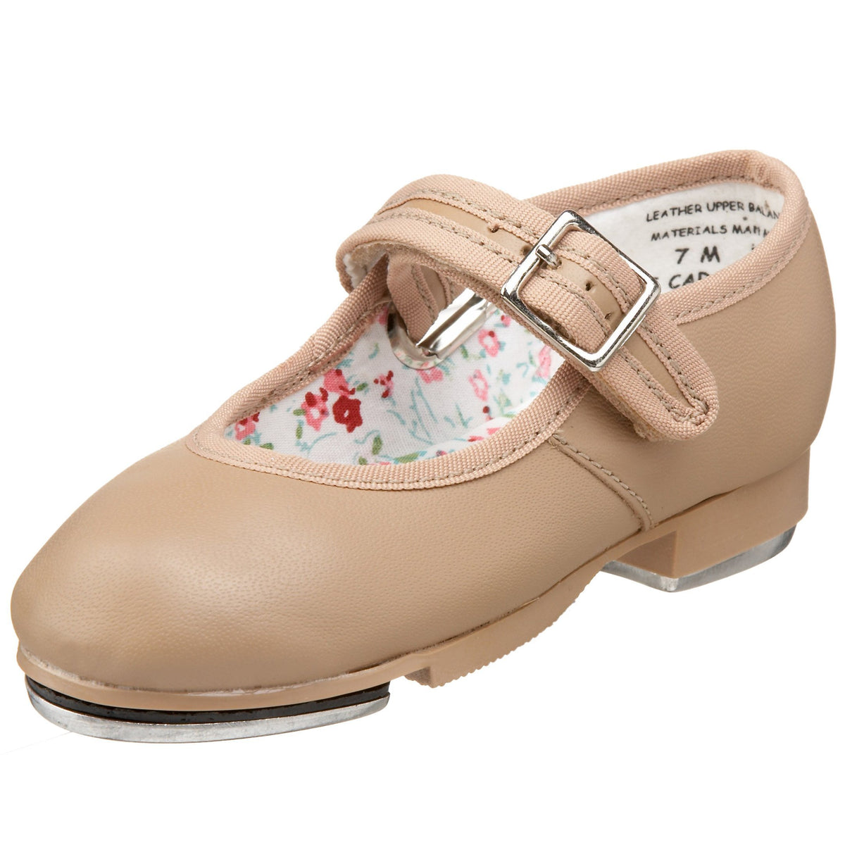 Capezio Baby Girls 3800 Mary Jane Tap Shoe, Caramel, Size 7 Toddler