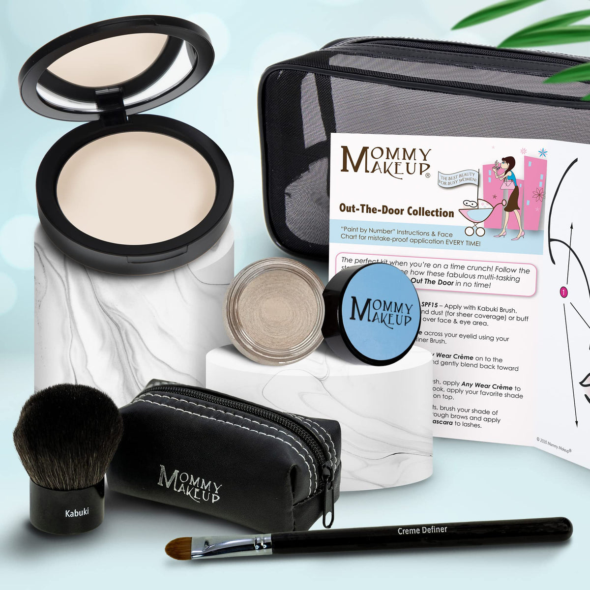 Mommy Makeup Out The Door Collection 5-Piece Talc-Free Mineral Makeup Set For Fair Complexions