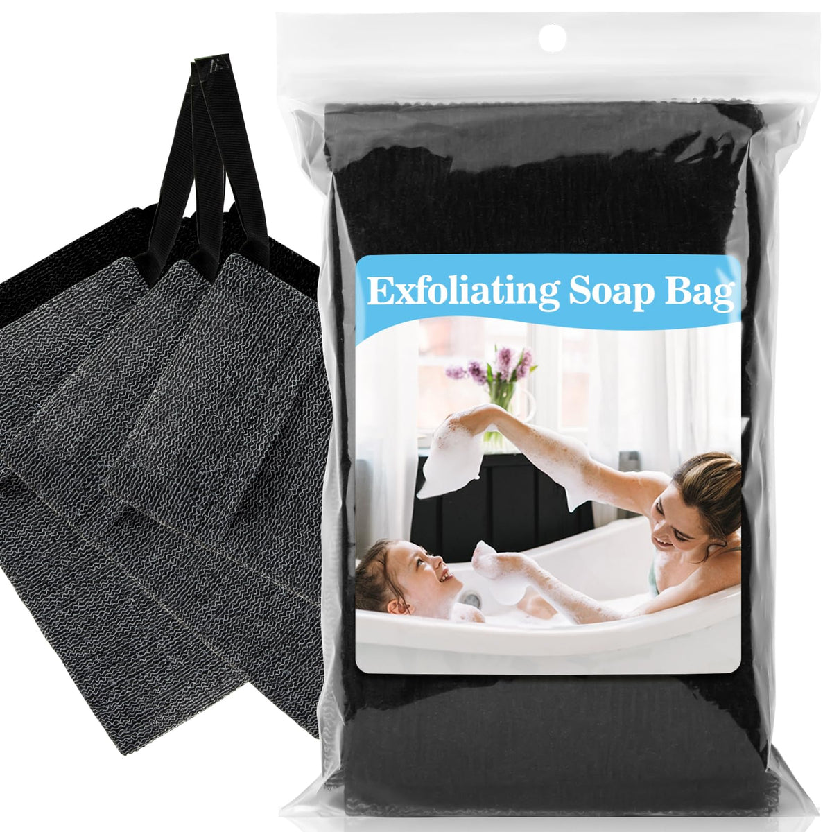 Maqihan 6Pcs Soap Saver Bags - Exfoliating Pouch For Bar Soap & Bathing Shower