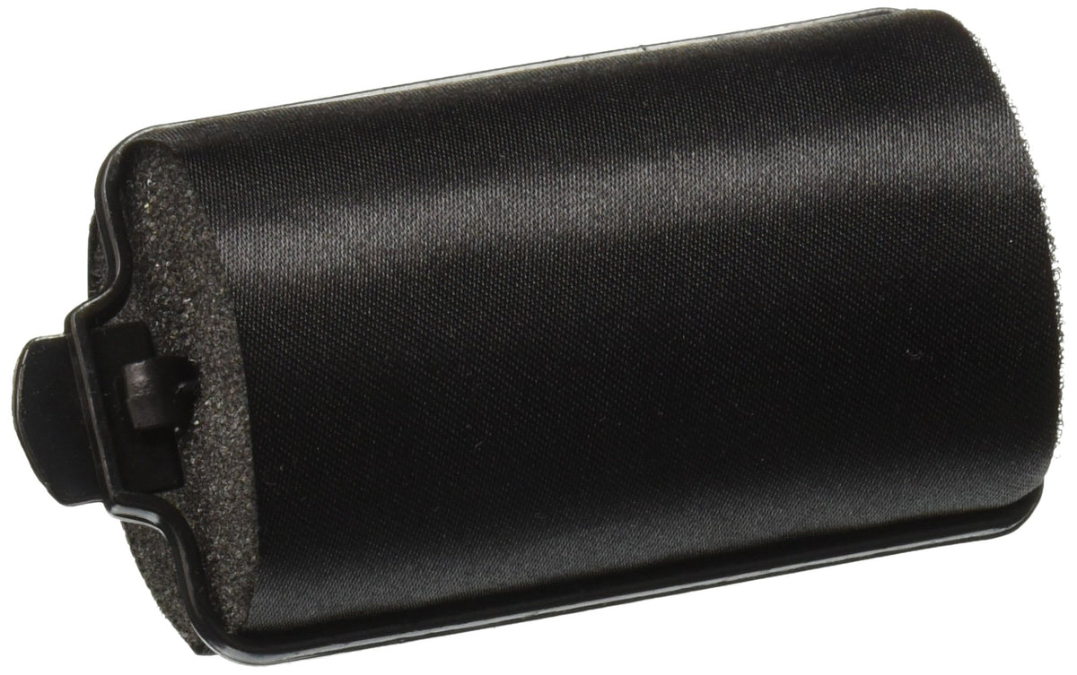 Diane Satin Foam Rollers, 1.5 Inch Black - Pack of 6, Perfect for Curls and Volume