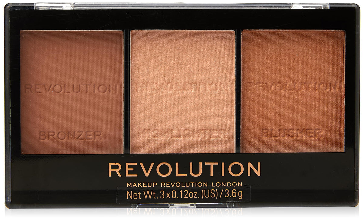 Makeup Revolution Ultra Sculpt And Contour Kit - Ultra Light/Med C04, 10.8G, 3 Colours