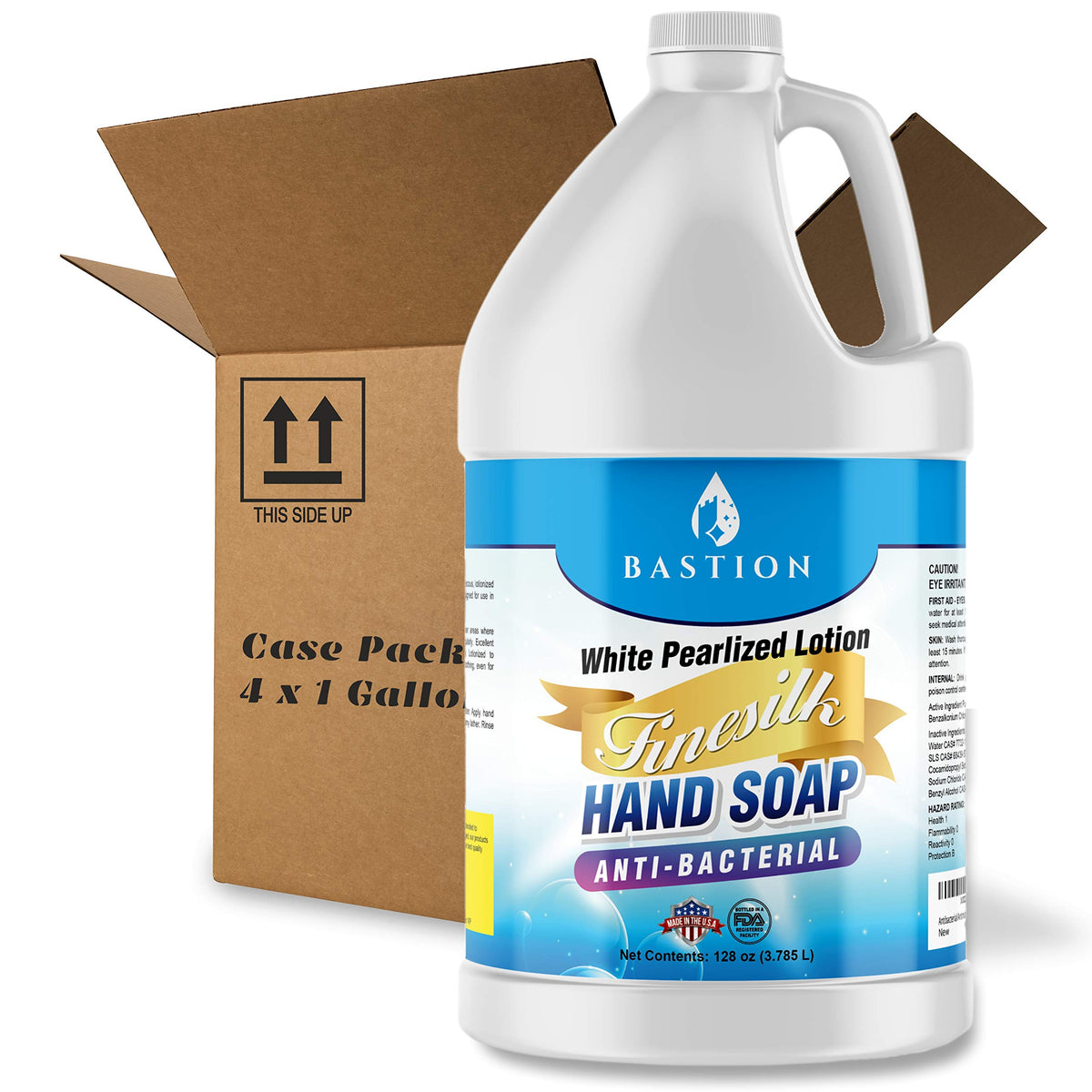 Bastion Pumpkin Spice Antibacterial Hand Soap - 1 Gallon Moisturizing Liquid Wash